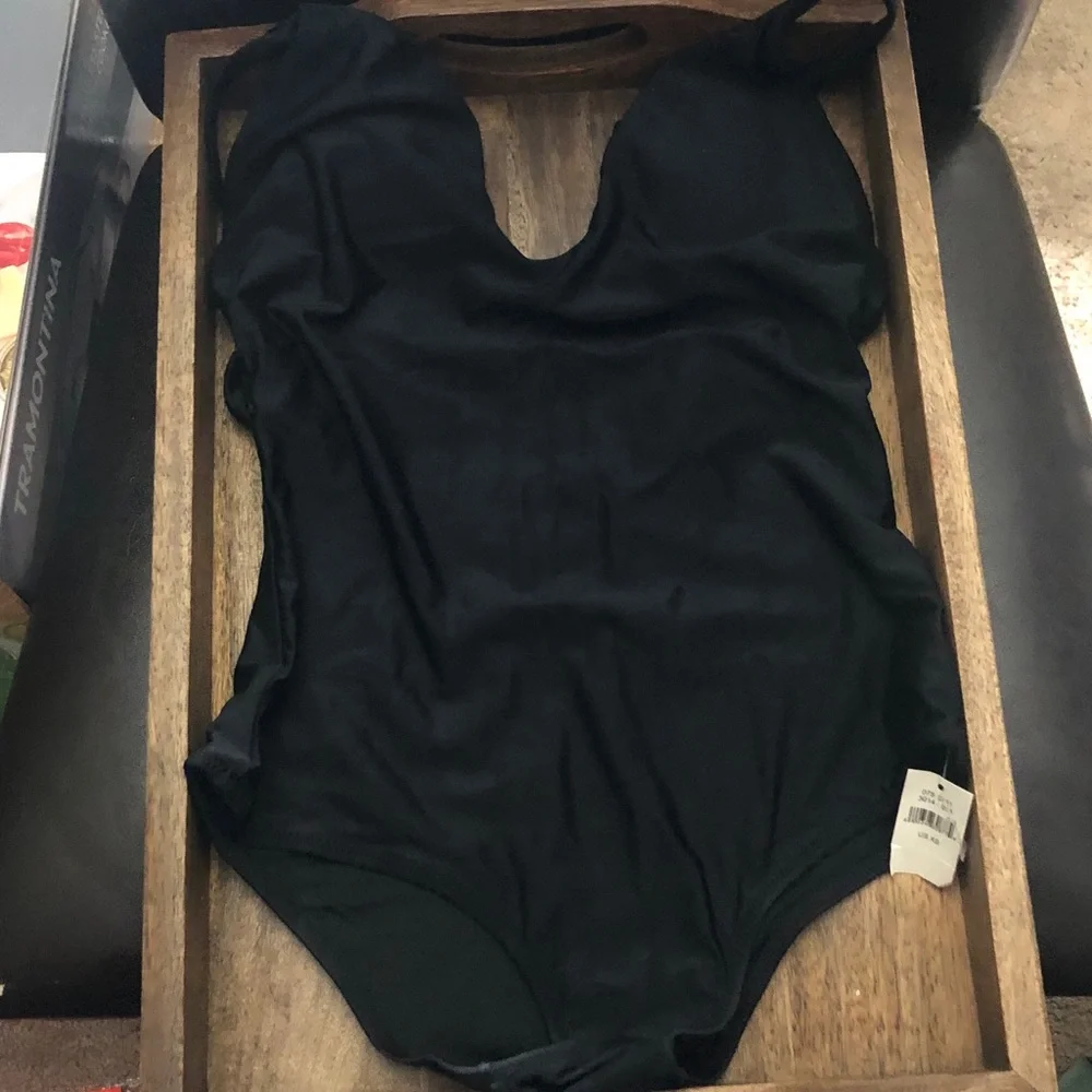 aerie Black One-Piece Swimsuit